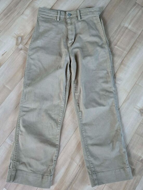 Quince Denim - Quince Ultra-Stretch Straight Leg Chino Pants Khaki Tan Size 27 Workwear
